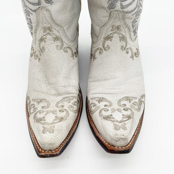 Yippee Ki Yay Old Gringo Women's 7.5 White Skeleton Selfie Western Cowgirl Boots - Picture 7 of 12